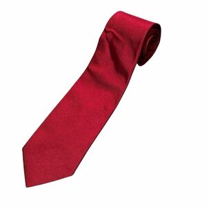 Brooks Brothers Men's Solid Red Tie Classic Formal Necktie NWT